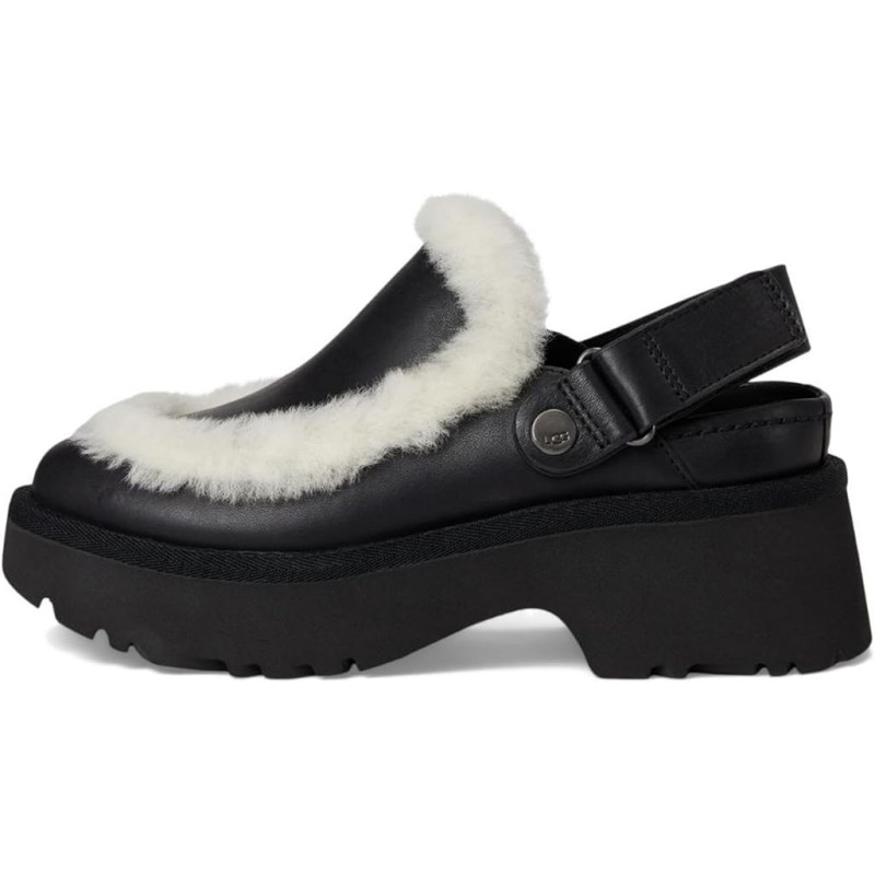 UGG Esmee Leather Clog Semelle Extérieure Adhérente